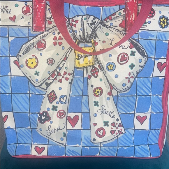 Brighton Love Sparkle Tote Canvas Tom Clancy Design MSRP $150 Women’s Purse NWT - Picture 1 of 4